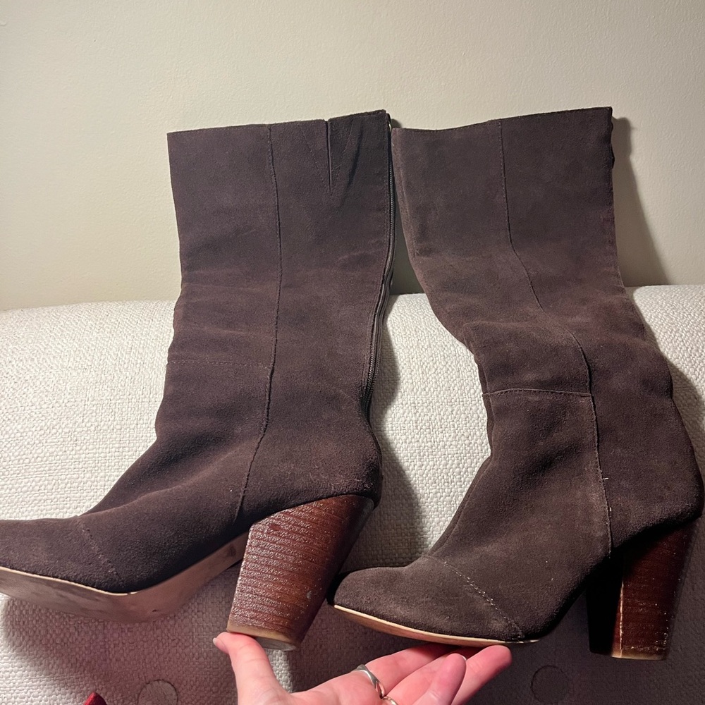 Brown Heeled Boots
